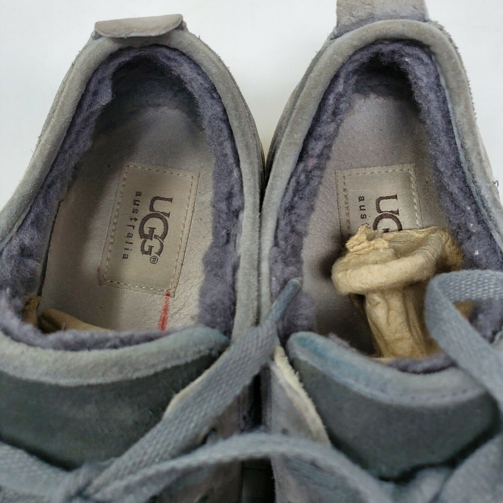 UGG AUSTRALIA EVERA 1888 Gray Suede Tennis Sneaker - Picture 9 of 11